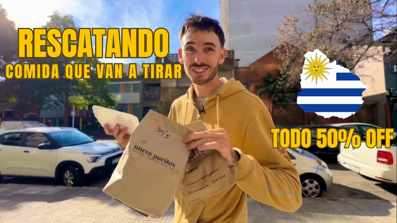 RESCATANDO COMIDA que van a TIRAR en URUGUAY