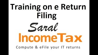 Saral Income Tax e-Return Filling Training session  (1st Aug 20202) screenshot 5