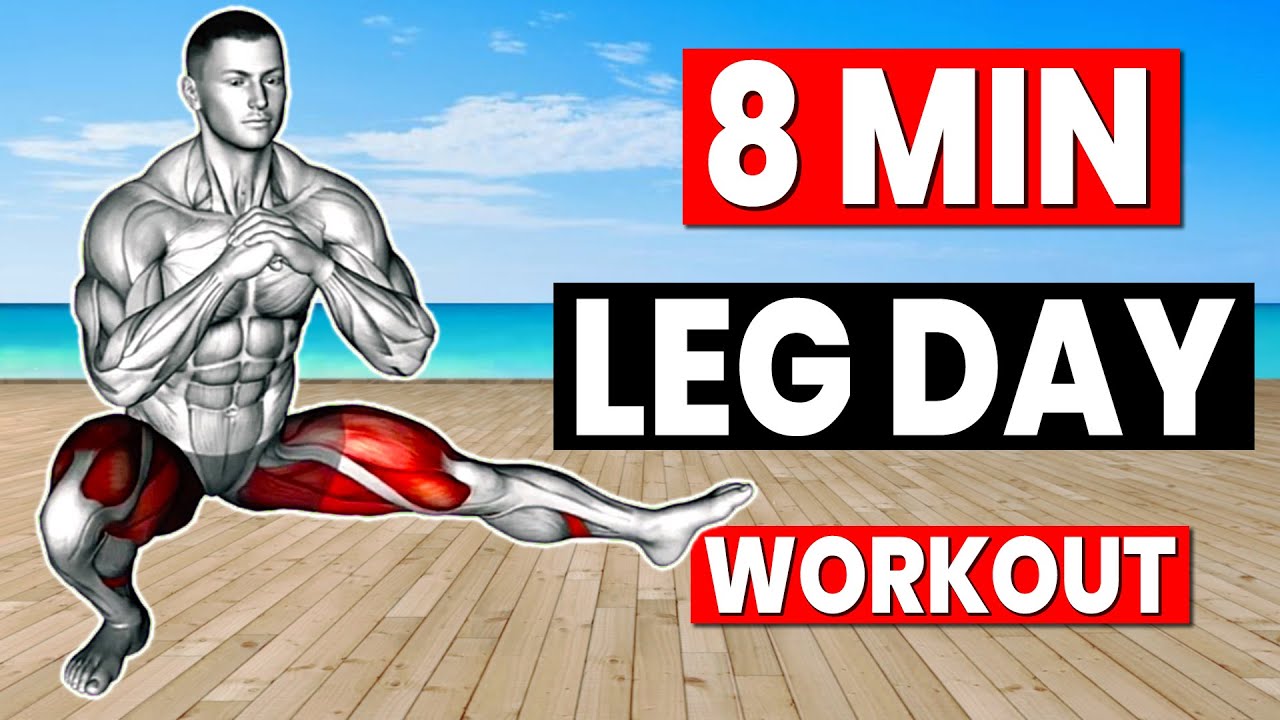 8 Min Leg Day workout at Home - No Equipment - YouTube