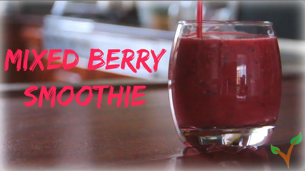 Antioxidants!! Mixed Berry Smoothie Vegan! YouTube