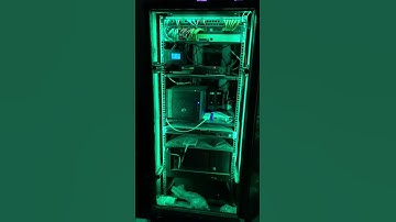 Home lab with RGB LEDs