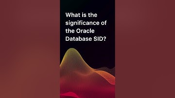 #oracledatabase #SID