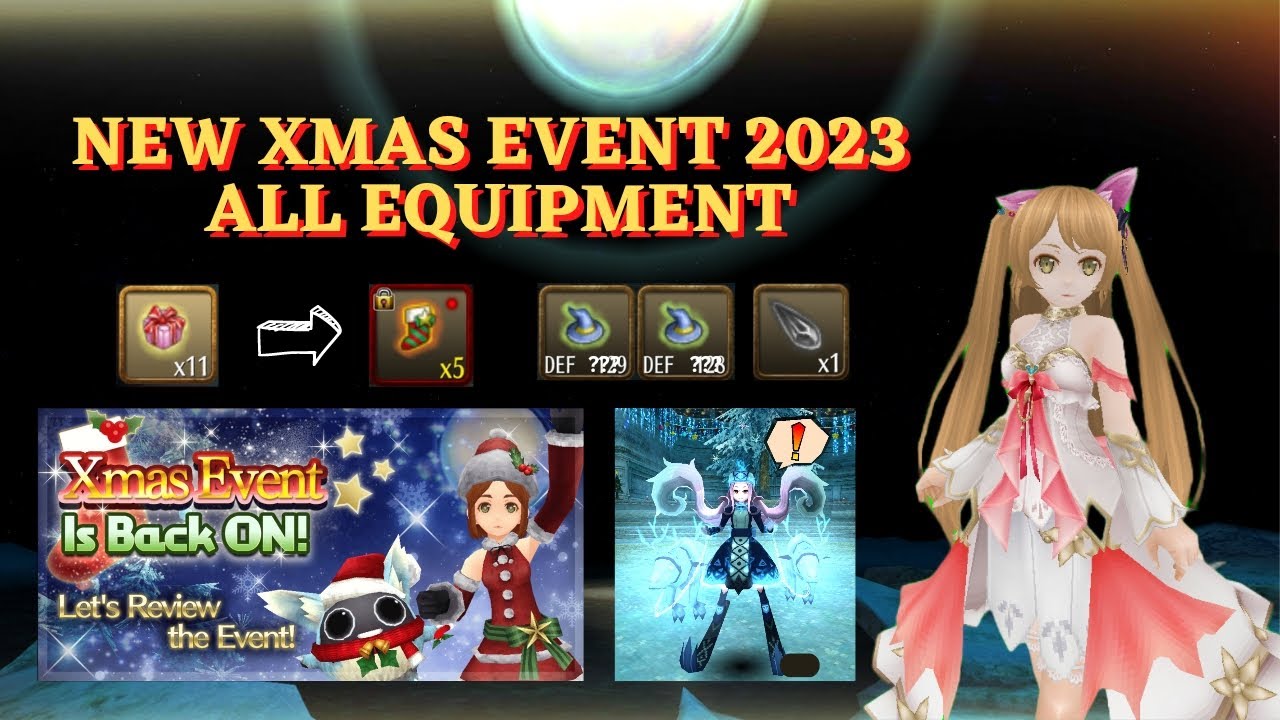 All Drop List Equipment & Xtall Xmas Event 2023 | Toram Online | Xen'Rani