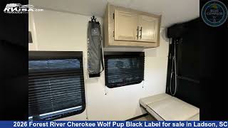 Remarkable 2026 Forest River Cherokee Wolf Pup Black Label Toy Hauler RV For Sale in Ladson, SC