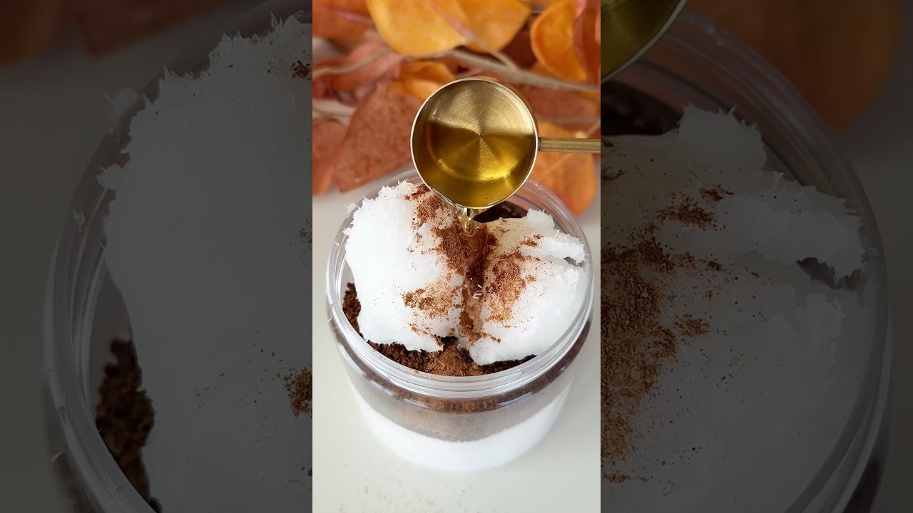 Pumpkin spice latte, body scrub 🎃🍂✨ 