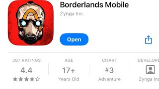 Borderlands Mobile is in soft launch on IOS in United States