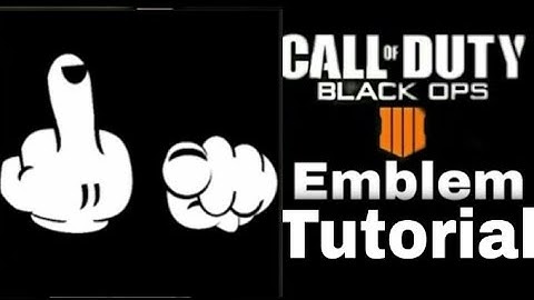 Call of Duty Black Ops 4 COD BO4 Easy Emblem Tutorial
