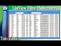 FILTRER LISTVIEW EN MULTI-CRITERE | EXCEL VBA