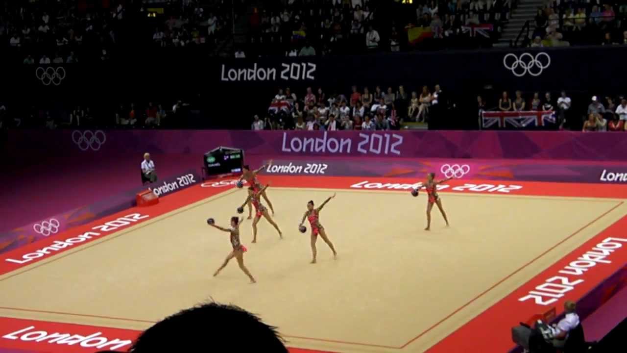 Israeli rhythmic gymnastics team - London 2012 Olympics .MP4