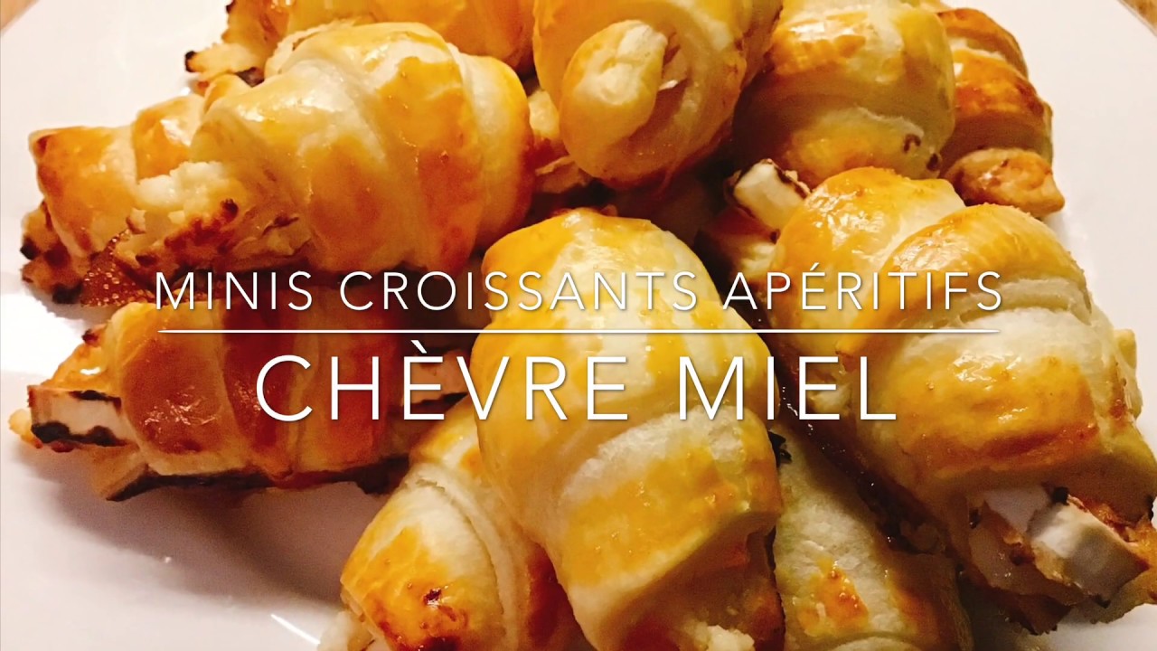 Minis croissants faciles au fromage de chèvre et au Miel