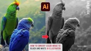 How to SOLVE Illustrator Grayscale Color Problem | Image to black and white  | Illustrator Tutorial