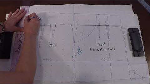 Pattern Drafting a High Waisted Pant - Part 1