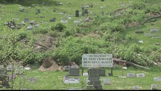 Crews begin long-awaited cleanup at historic West Virginia cemetery after 2024 landslide