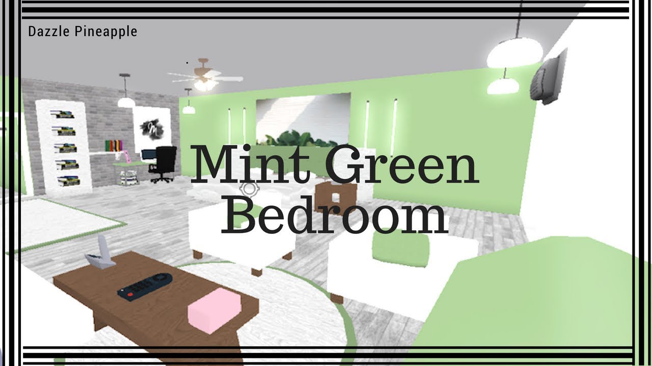 Roblox Bloxburg Mint Green Bedroom Youtube
