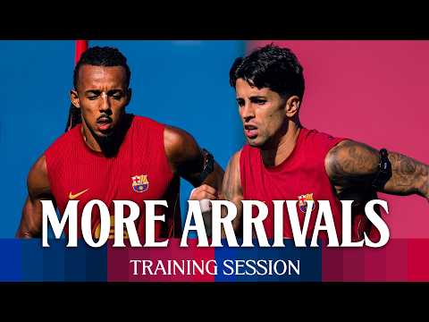 CANCELO, KOUNDÉ & BERNAL back with squad for FC Barcelona training session 🔵🔴