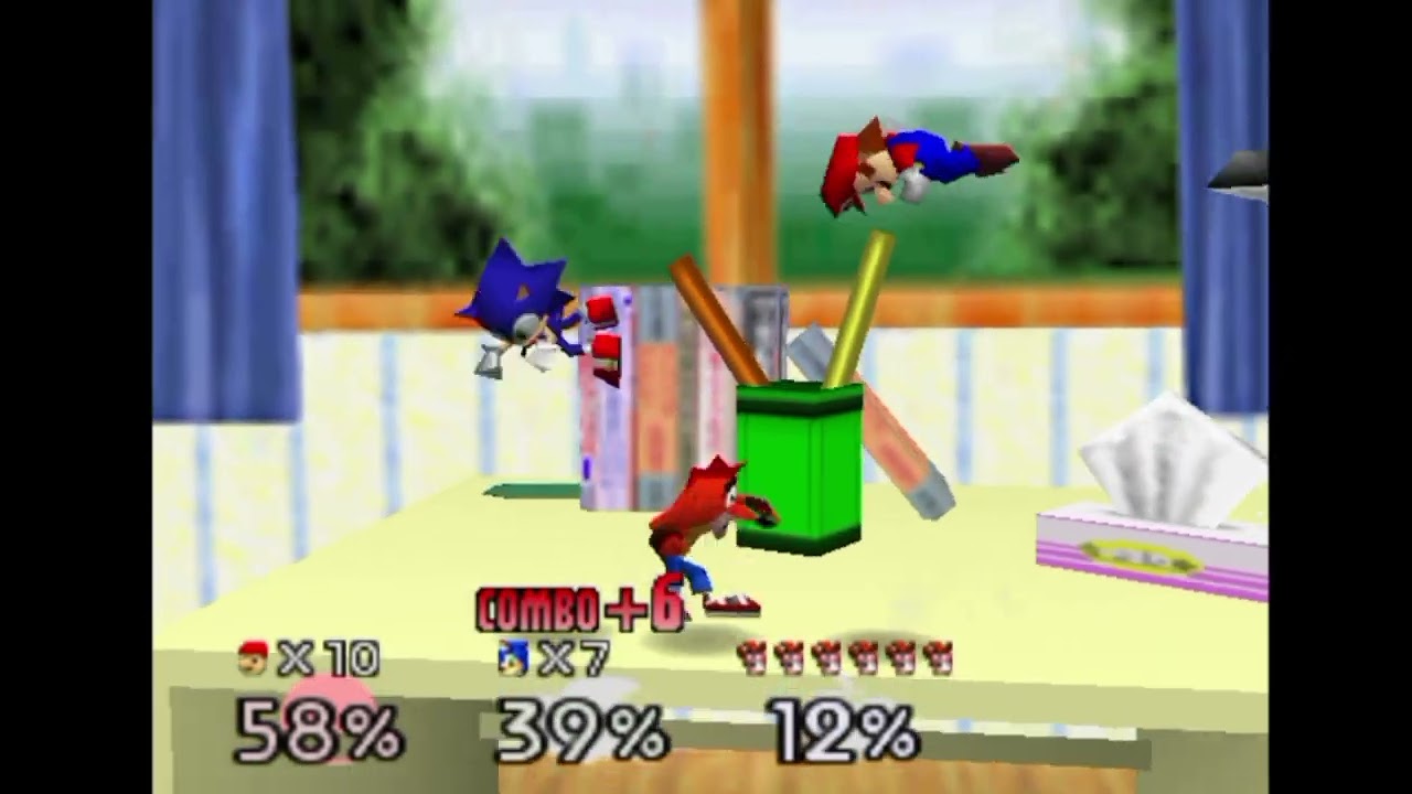 Super Smash Bros Remix 2.0.0 Mario vs Sonic vs Crash Bandicoot