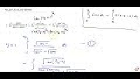 By using the properties of definite integrals, evaluate the integrals `int0pi/2(cos^5x dx)/(sin^...