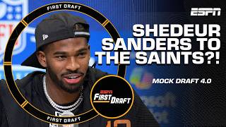 PROJECTING THE TOP 10 PICKS 👀 Shedeur's latest projection + Giants & Jets' BEST FIT | First Draft 🏈