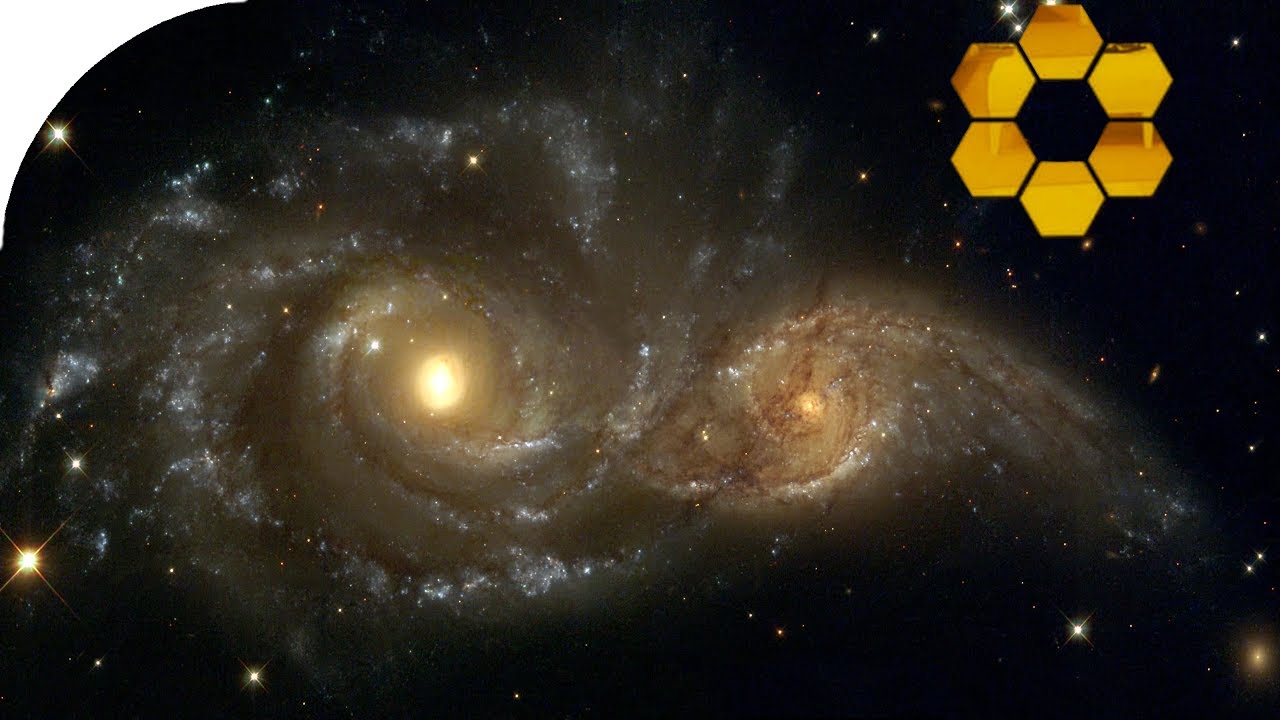 Merging galaxies screensaver - YouTube