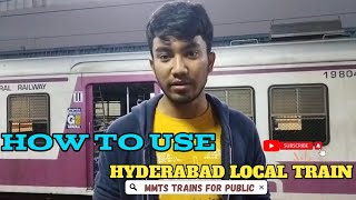 Hyderabad Local Train Vlog | MMTS Train @VisitWithEhsan screenshot 4