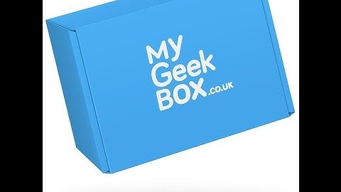MyGeekBox.co.uk December 2015 unboxing (my geek box)