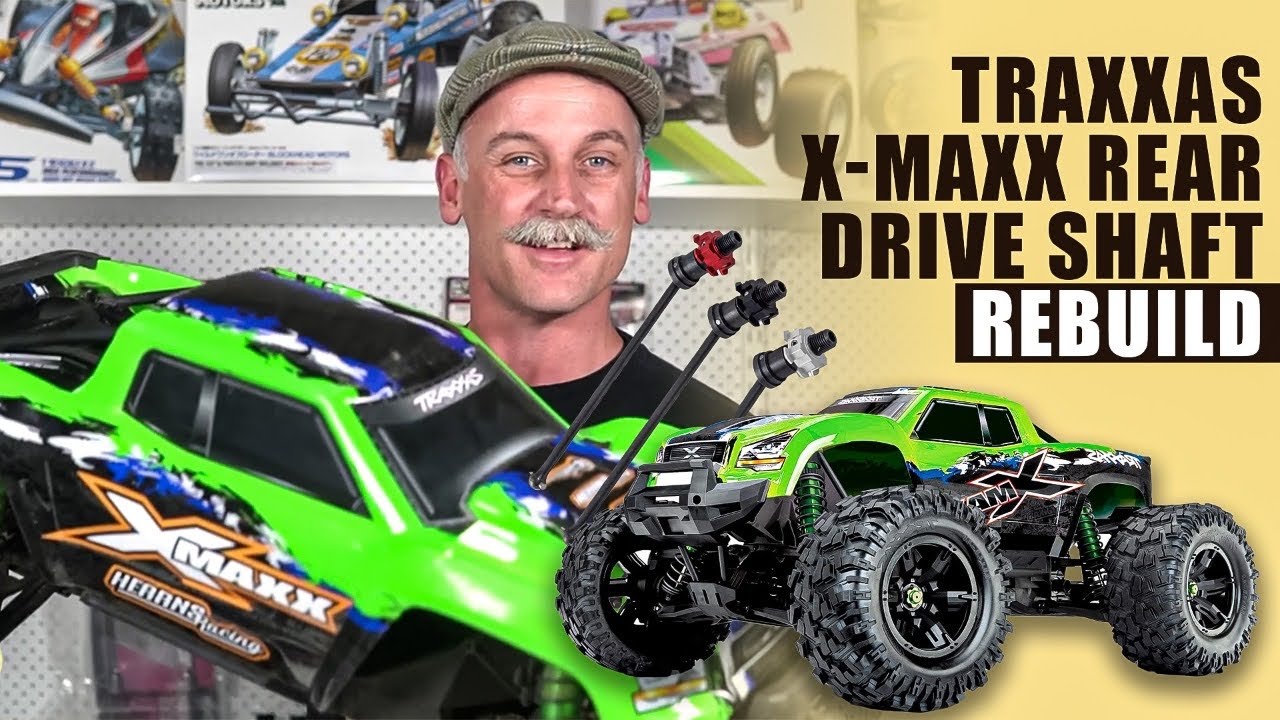 Traxxas | X-MAXX Rear Drive Shaft Rebuild Tutorial | #askHearns - YouTube