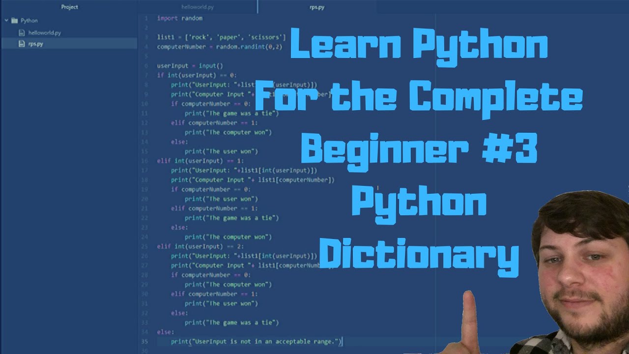 Python Tutorial for Beginners #3 Python dictionary example - YouTube