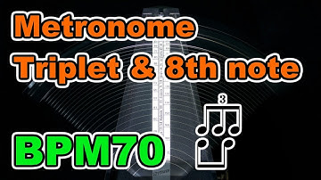 【Metronome】4/4 "Triplet & 8th note", 30minutes【BPM70】