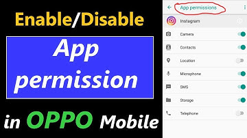 How to Enable and Disable App Permission in Oppo Mobile