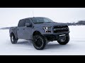 Raptor with Studded Tires Breaks on Thin Ice