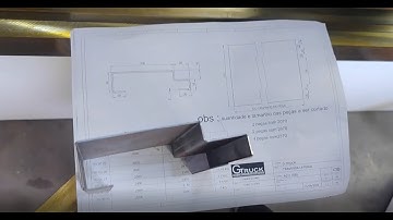 80T2500 Model hydraulic press brake with TP10S controller testing with customer workpiece drawing 3