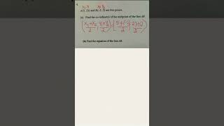 Find the coordinates of the midpoint of the line AB.
