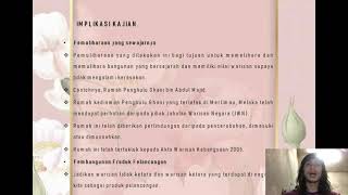 Seminar Isu Semasa : Warisan dan Pemeliharaan