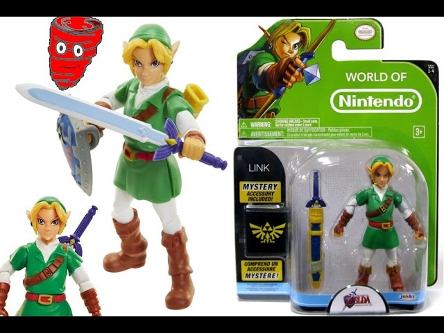 World of Nintendo The Legend of Zelda: Ocarina of Time Link Action Figure 4  Inches