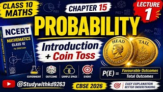 Class 10 Maths Chapter 15 | Probability Begins! 🎲 | Introduction + Coin Toss | #probability #class10