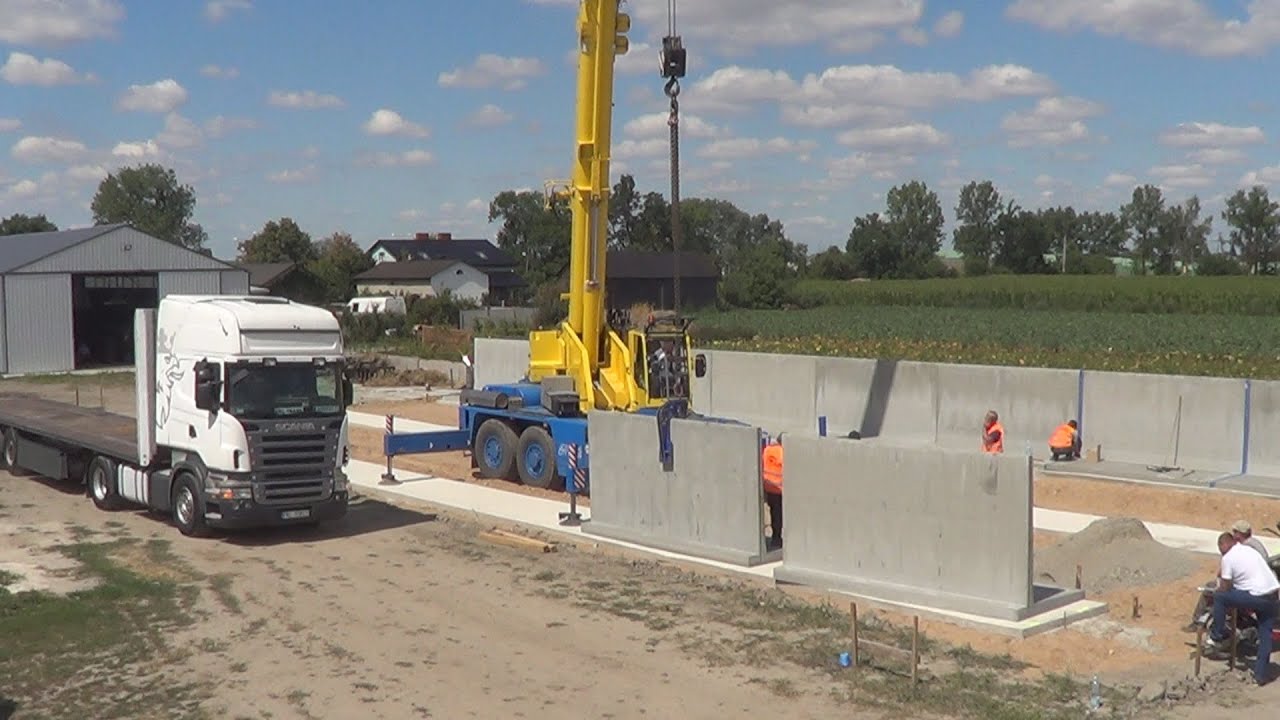 Budowa Silosu na kiszonkę z prefabrykatów