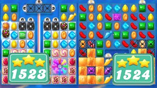 Candy Crush Soda Saga Level 1523 & 1524 || 3 Stars 🌟🌟🌟