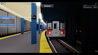 IRT Subway: Brooklyn bound R142A (4) train @ 14th St-Union Square