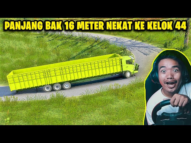 Yakin Bisa Belok? Truck Hino Chasis 16 Meter kelok 44!! - Euro Truck Simulator 2 class=