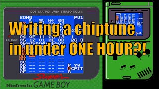 Making a Game Boy chiptune with LSDJ in under ONE HOUR!