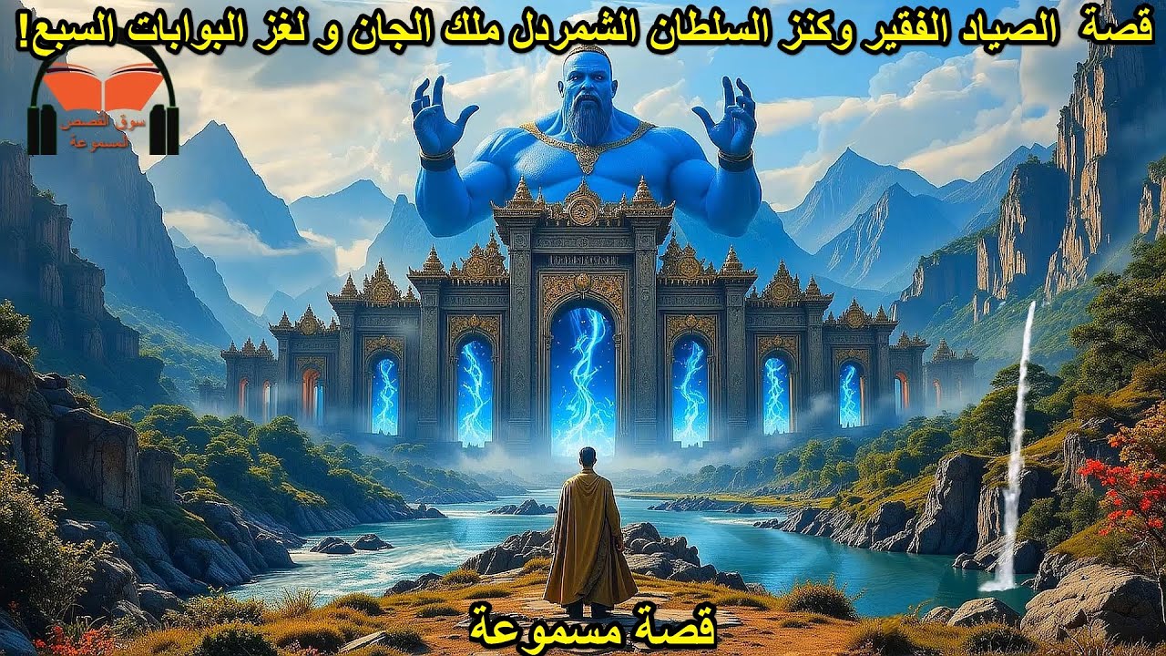 قصة  الصياد الفقير وكنز  الشمردل ملك الجان و لغز البوابات السبع اغمض عينيك واستمع