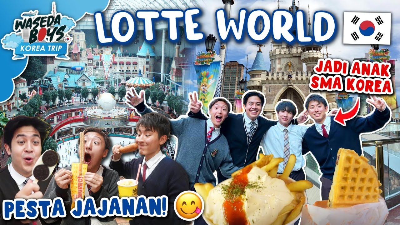 Takjub dengan Luasnya Lotte World Adventure di Korea, Wasedaboys Cobain Wahana Balon Udara!