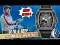 Olto8 reef  montre tonneau automatique et abordable au lume de folie qui rend hommage  locan 