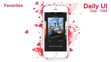 Daily UI - Day 044 - Favorites (Xd/Ae)