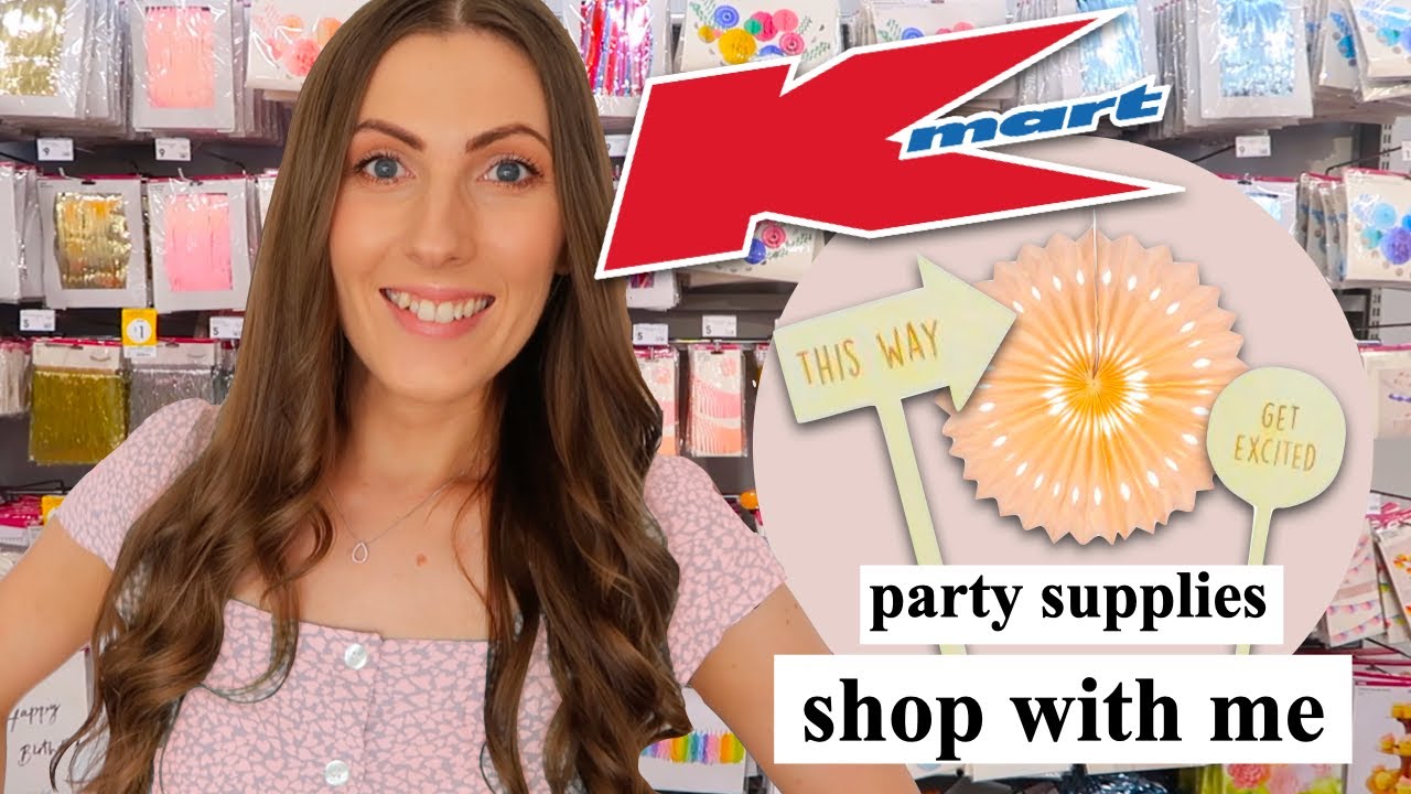 Kmart PARTY Supplies Shop With Me | Cute budget friendly party ...