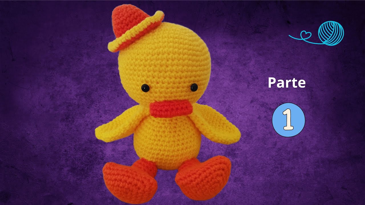 Cómo hacer un pato amigurumi único: Paso a paso con sombrero a crochet