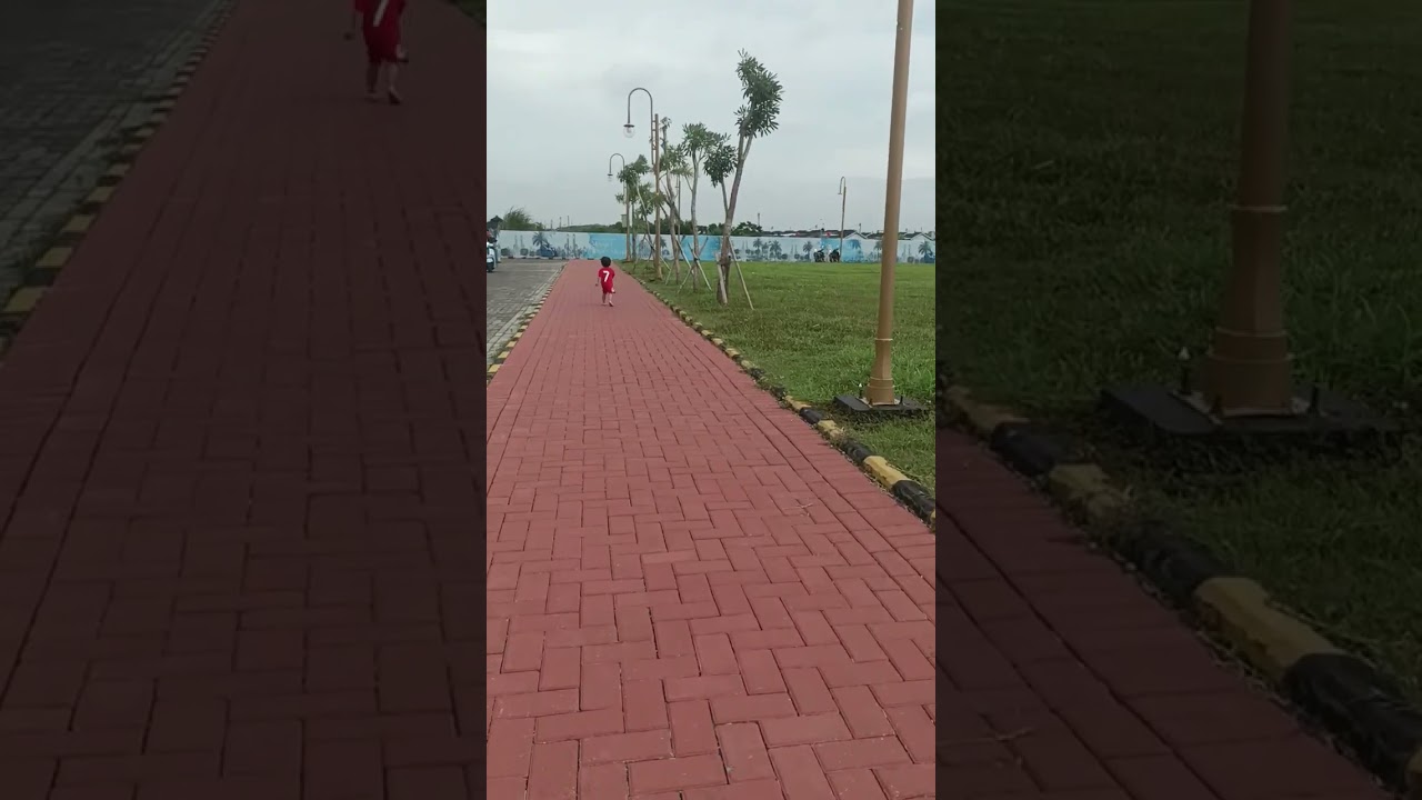 Jogging with krucil nya ibu fardhan 2thn 2bln