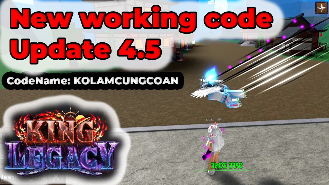 Tổng Hợp Code Tất cả Code Mới Nhất Trong King Legacy Update 4