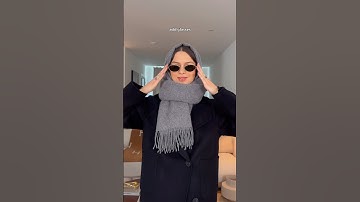 The balaclava scarf tutorial 🖤 | Yes or no? #luxurystyle #outfitideas #howto #scarf