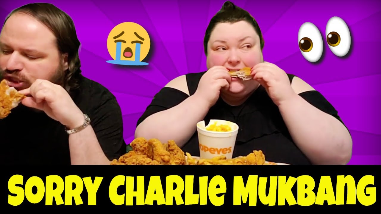 Foodie Beauty Attempts A Sincere Apology To Charlie Gold Eating Popeyes Chicken Mukbang | Reaction